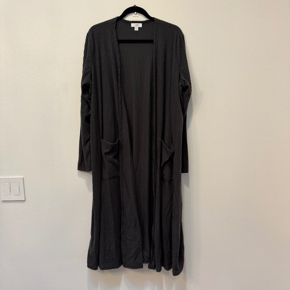 Brand New LuLaRoe Size XL Dark Gray Sarah Cardigan